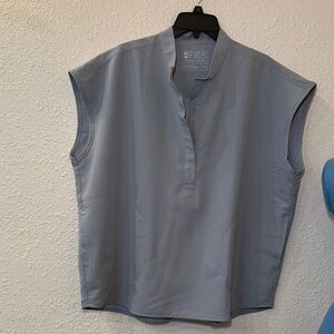 FIGS Sleeveless Tunic Top in gray